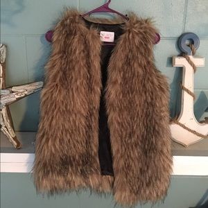 Children’s Place Faux Fur Long Vest